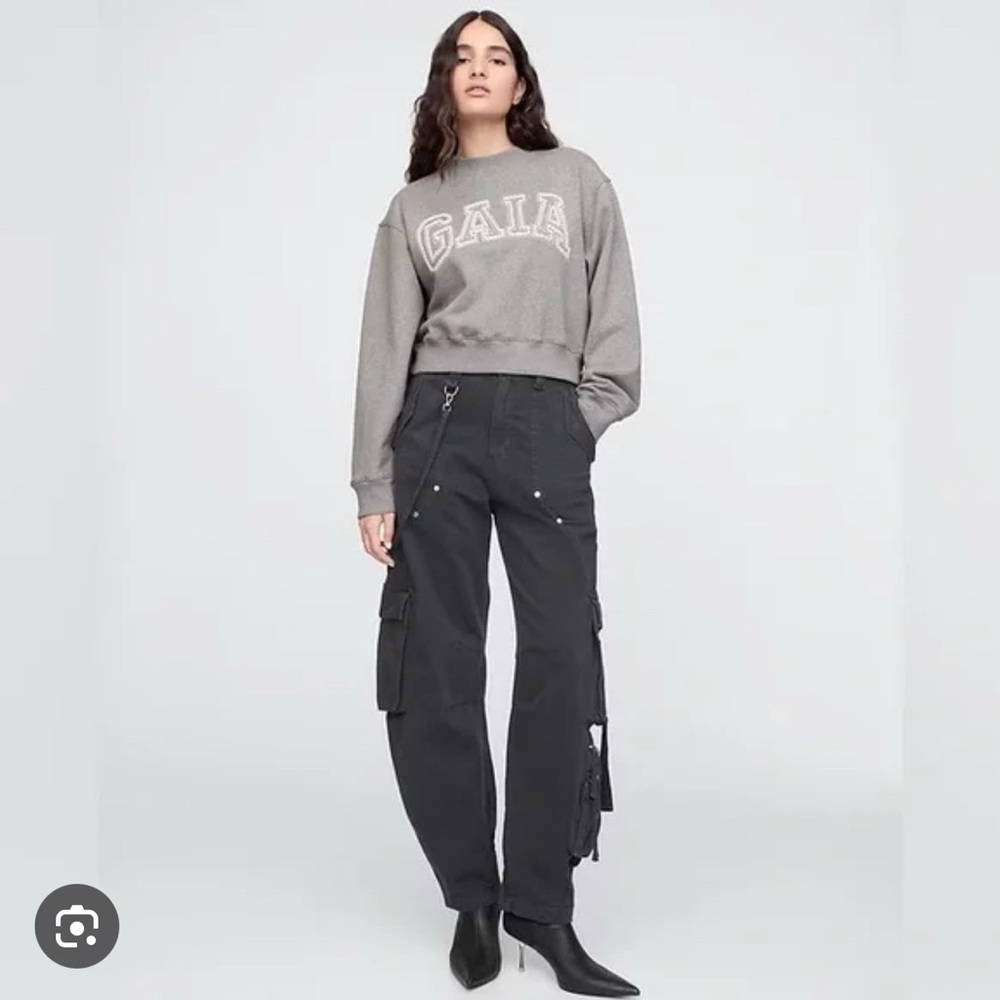 Gap x Cult Gaia Charcoal Color Cargo Pants